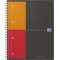 OXFORD Cahier International Notebook A4+ Petits Carreaux 5mm 160 Pages Reliure Integrale Couverture Carte Gris