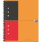 OXFORD Cahier International Notebook A4+ Ligne 6mm 160 Pages Reliure Integrale Couverture Carte Orange