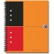 OXFORD Cahier International Notebook A5+ Ligne 6mm 160 Pages Reliure Integrale Couverture Carte Orange
