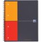 OXFORD Cahier International Activebook A4+ Petits Carreaux 5mm 160 Pages Reliure Integrale Couverture Polypro Gris