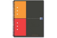 Oxford International ActiveBook Cahier a  spirales 160 pages A5+ Gris Anthracite