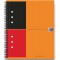 OXFORD Cahier International Activebook A5+ Ligne 6mm 160 Pages Reliure Integrale Couverture Polypro Gris