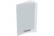Conquerant Cahier avec couverture en polypro 140 pages 90 g 24 x 32 grands carreaux seyes incolore