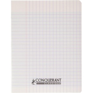 Conquerant 47518 Cahier Classique Piqure Couverture Polypropylene Rigide Transparente A5