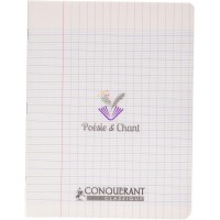 Lot de 10 : Conquerant 41499 Cahier Classique Piqure Poesie Couverture Polypropylene Papier Vert