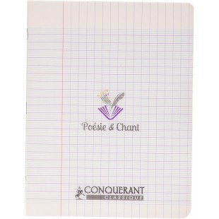 Lot de 10 : Conquerant 41499 Cahier Classique Piqure Poesie Couverture Polypropylene Papier Vert