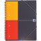 OXFORD Cahier International Meetingbook A4+ Petits Carreaux 5mm 160 Pages Reliure Integrale Couverture Polypro Gris