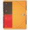 OXFORD Cahier International Organiserbook A4+ Ligne 6mm 160 Pages Reliure Integrale Couverture Polypro Orange