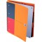 OXFORD Cahier International Organiserbook A4+ Ligne 6mm 160 Pages Reliure Integrale Couverture Polypro Orange