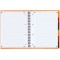OXFORD Cahier International Organiserbook A4+ Ligne 6mm 160 Pages Reliure Integrale Couverture Polypro Orange