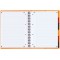 OXFORD Cahier International Organiserbook A4+ Ligne 6mm 160 Pages Reliure Integrale Couverture Polypro Orange