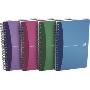 Oxford Office Ref N002463 carnets de notes a  spirale en polypropylene 180 pages 90 g/m² Couleurs assorties 110 x 170