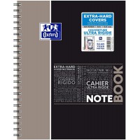 Oxford NoteBook Cahier a  Spirales A4+ 160 Pages Petits Carreaux 5x5 mm Couverture Polypro Couleur Aleatoire