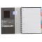 Oxford OrganiserBook Cahier Spirale + Trieur Format A4+ 160 pages Petits Carreaux 5x5 Couverture Polypro Couleur Aleatoire