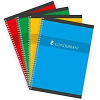 Conquerant 92712 Cahier Sept Reliure Integrale Couverture Offset A4+ Papier Vert