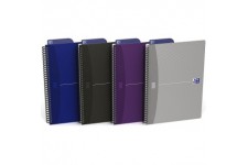 OXFORD Cahier Office Essentials B5 Petits Carreaux 5mm 180 Pages Reliure Integrale Couverture Carte Couleur Aleatoire