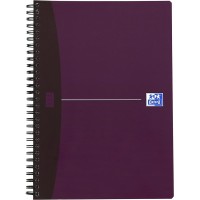 OXFORD Cahier Office Essentials B5 Ligne 6mm 180 Pages Reliure Integrale Couverture Carte Couleur Aleatoire