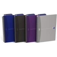 OXFORD Cahier Office Essentials B5 Pointilles 5mm 180 Pages Reliure Integrale Couverture Carte Couleur Aleatoire