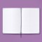 OXFORD Signature Cahier A5 Broche 160 Pages Lignees 6mm Couverture Rigide Violet avec Boucle a  Stylo et Fermeture elastique