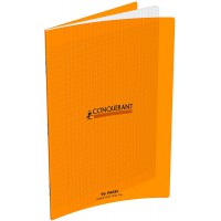 Conquerant Cahier Grands carreaux Seyes 96 pages 24 x 32 cm Orange