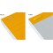 OXFORD Bloc-Notes Perfore Orange A4+ Grands Carreaux Seyes 80 Feuilles Agrafees Cote Couverture Carte Enduite Orange