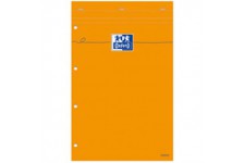 Oxford - bloc-notes Seyes, 80 feuilles, 210 X 315 mm, orange