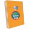 OXFORD Lot de 3 Bloc-Notes A4 (21x 29,7) 160 Pages Petits Carreaux 5x5mm Non Perforees Couverture Orange