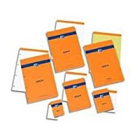OXFORD bloc-notes, 210 x 315, quadrille, 80 feuilles, orange