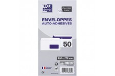 50 Enveloppes 110X220 Fenetre