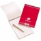 100105256 Bloc Bureau Steno, Reliure Integrale, Rouge (Cerise), 14.8 X 21 cm