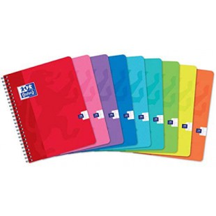 Oxford 21927 Cahier Spirale Couverture Cartonnee Reliure Integrale Optik Paper 170 x 220mm Papier Vert