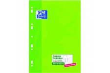 Lot de 5 : Oxford Scolaire 100105678 Feuilles A4 doubles petits carreaux 200 pages Blanc