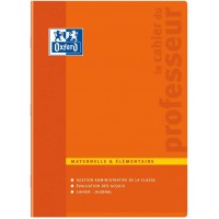 Oxford Enseignants Cahier de Professeur Maternelle et Elementaire 24 x 32 cm 100 Pages Couleurs Aleatoires - Cahier de Bord