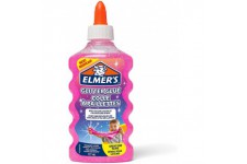 Elmer's colle pailletee, rose, lavable et adaptee aux enfants, 177 ml - Parfaite pour fabriquer du slime