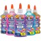 Elmer's colle pailletee, lavable et adaptee aux enfants, 5 flacons de 177 ml - Bleue, Argent, Rose, Violette, Or - Ideale pour f