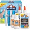 Elmer's 2083515 - pour Slime paillete avec colles pailletees Bleu et Violet & Elmer's kit pour Slime givre, Colle Transparente, 
