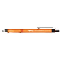 rOtring Visuclick portemine | 0,7 mm | Mine 2B | Corps orange vif | Boite de 12