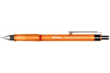 rOtring Visuclick portemine | 0,7 mm | Mine 2B | Corps orange vif | Boite de 12