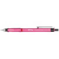 rOtring Visuclick portemine | 0,7 mm | Mine 2B | Corps rose vif | Boite de 12