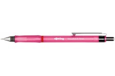 rOtring Visuclick portemine | 0,7 mm | Mine 2B | Corps rose vif | Boite de 12