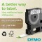 DYMO Authentic D1 etiquettes autocollantes, impression en noir sur fond blanc, 12 mm x 7 m, pour imprimantes d'etiquettes LabelM