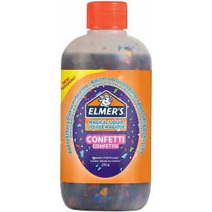 Elmer's slime Confetti Activateur | Activateur de slime avec colle Liquide magique | Flacon de 245 g | Excellent pour