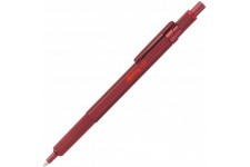 rOtring 600 stylo bille, pointe moyenne, encre bleue, corps Rouge, rechargeable