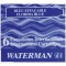 WATERMAN Lot de 6 cartouches d'encre standard Bleu Effacable