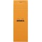 RHODIA 8200C - Bloc-Notes Agrafe N°8 Shopping Orange - 7,4x21 cm - Petits Carreaux - 80 Feuilles Detachables - Papier Clairefont