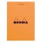 RHODIA Blocs ORANGE N°11 7,4x10,5 80F agrafees 80g Q.5x5
