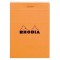 RHODIA Blocs ORANGE N°11 7,4x10,5 80F agrafees 80g Q.5x5