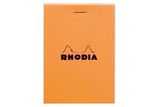 RHODIA Blocs ORANGE N°11 7,4x10,5 80F agrafees 80g Q.5x5