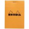 Bloc agrafe Rhodia ORANGE « Le Carré » 14.8x14.8cm 80 feuilles Q.5x5 80g