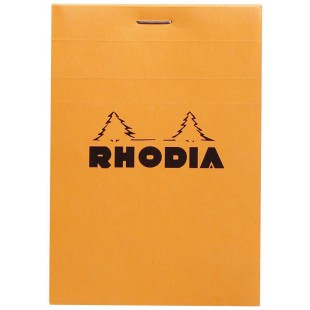 Bloc agrafe Rhodia ORANGE « Le Carré » 14.8x14.8cm 80 feuilles Q.5x5 80g